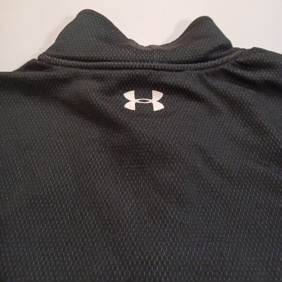 Under Armour Loose Fit Cold Gear 1/2 Zip Black Pullover Men's Small - Picture 4 of 9